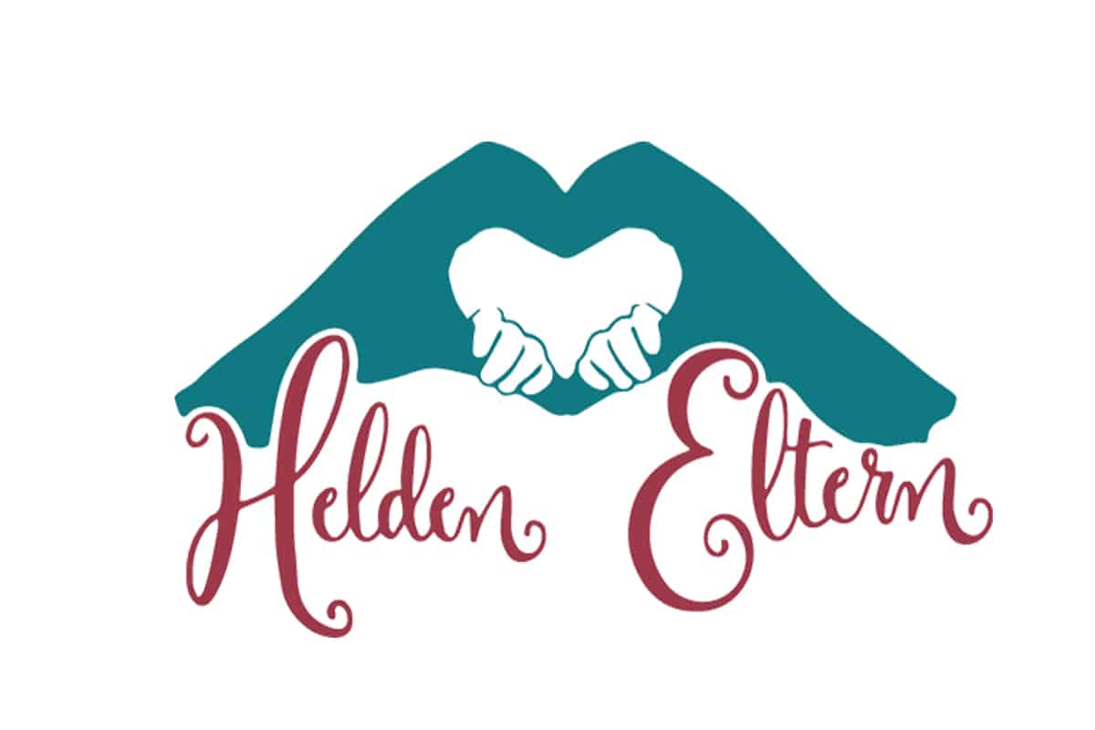 Logo-Design für Heldeneltern – sanfte Farbwelt und organische Formen